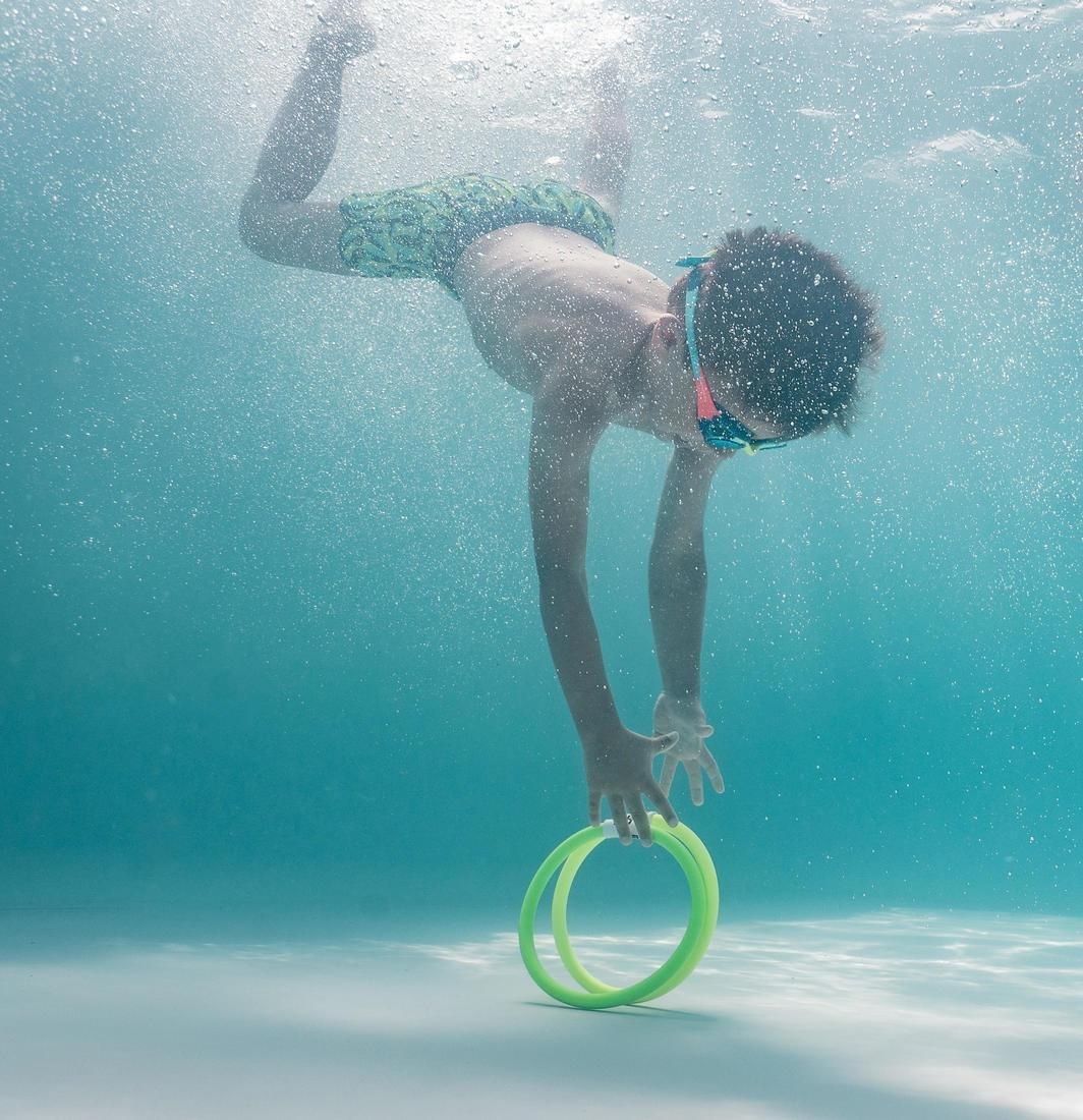 4 Weighted Aquatic Rings Multi Colours, Fluo Pink, No Color, large image number 11