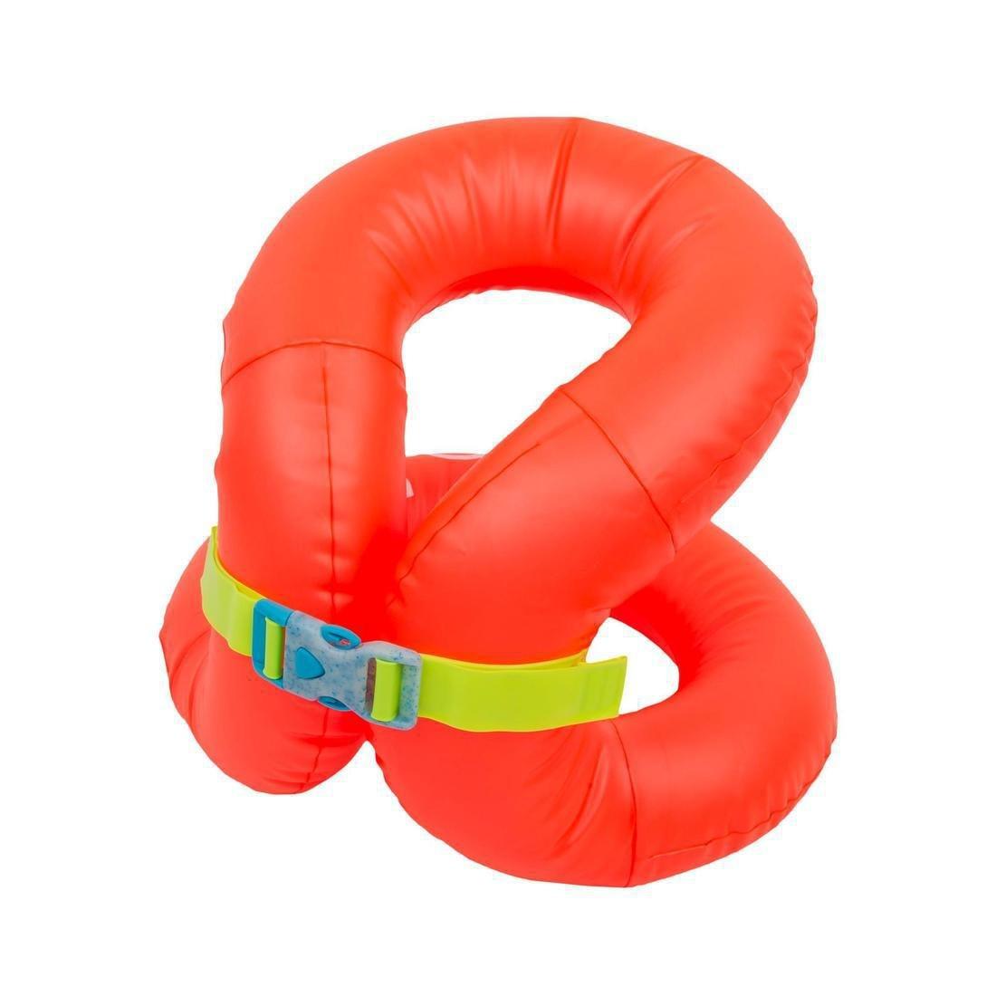 Kids Unisex Swimming Inflatable Vest, Orange, No Color, large image number 1