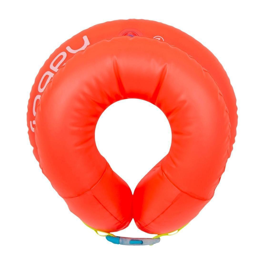 Kids Unisex Swimming Inflatable Vest, Orange, No Color, large image number 5