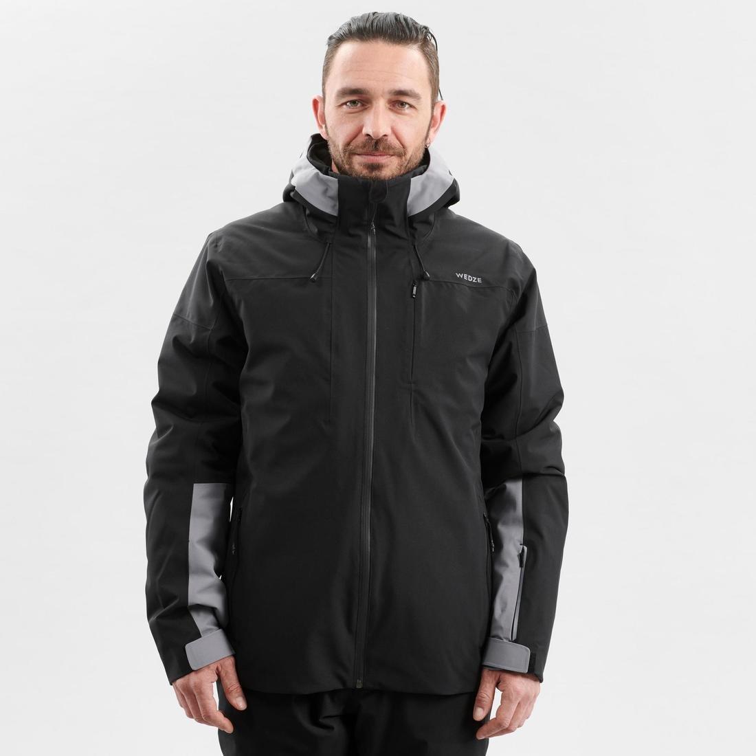 WEDZE - Men's Piste Ski Jacket, Black