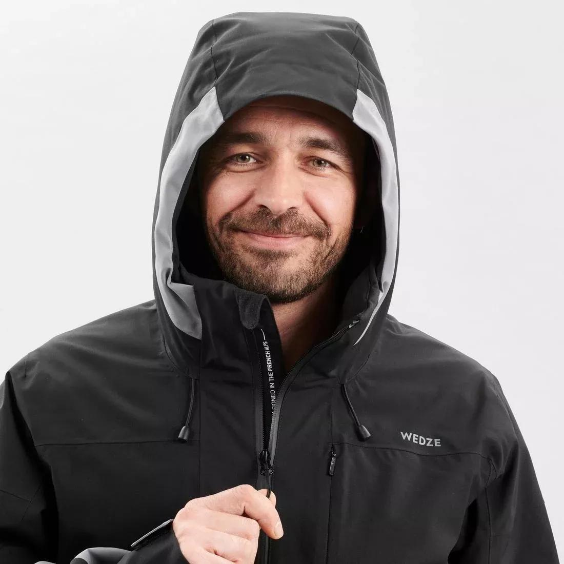 Mens Piste Ski Jacket, Black, , large image number 10