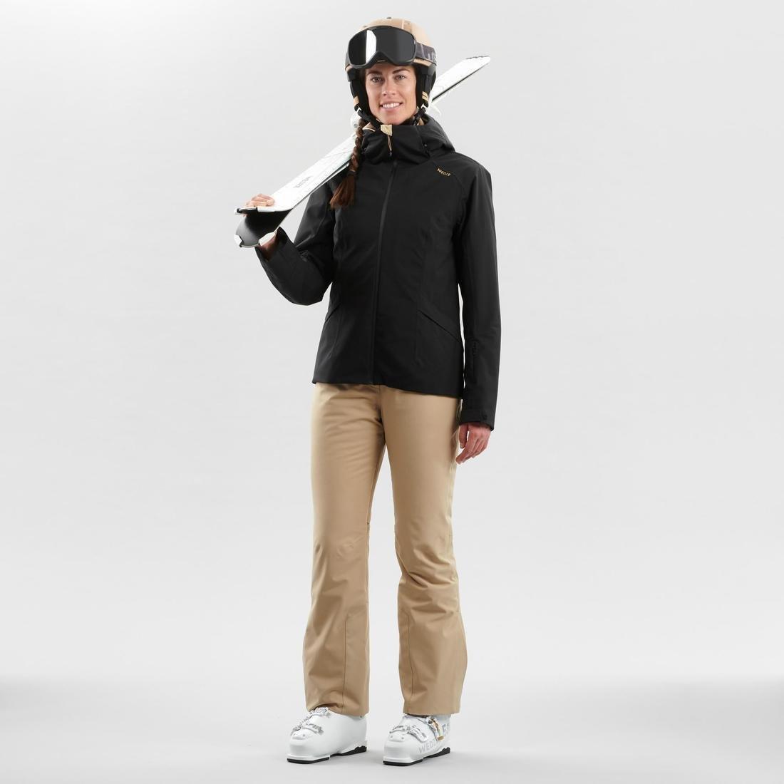 Womens Piste Ski Jacket, Black, , large image number 2