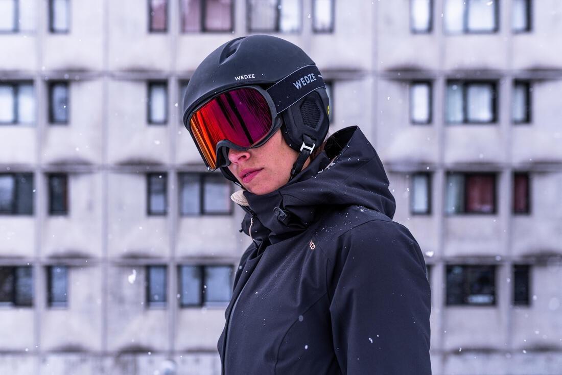 Women's Piste Ski Jacket, Black, No Color, large image number 14