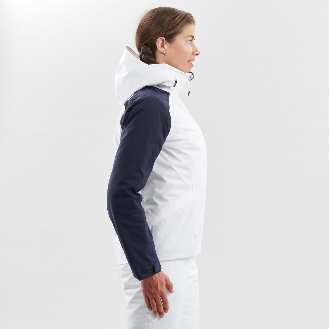 Women's Piste Ski Jacket-White, No Color, medium