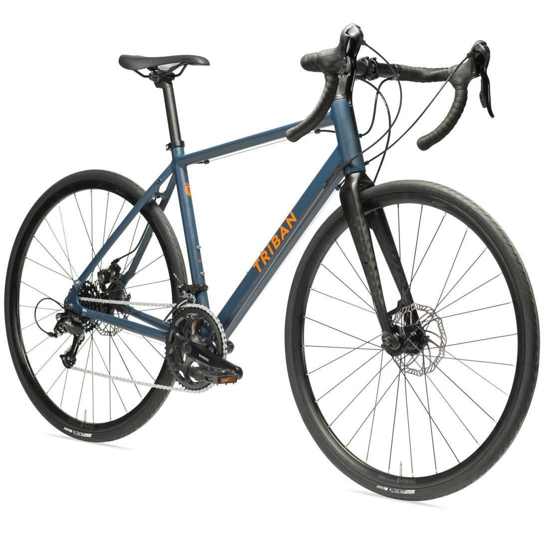 Road Bike Triban Rc 120 Disc Brake, Blue, No Color, large image number 1