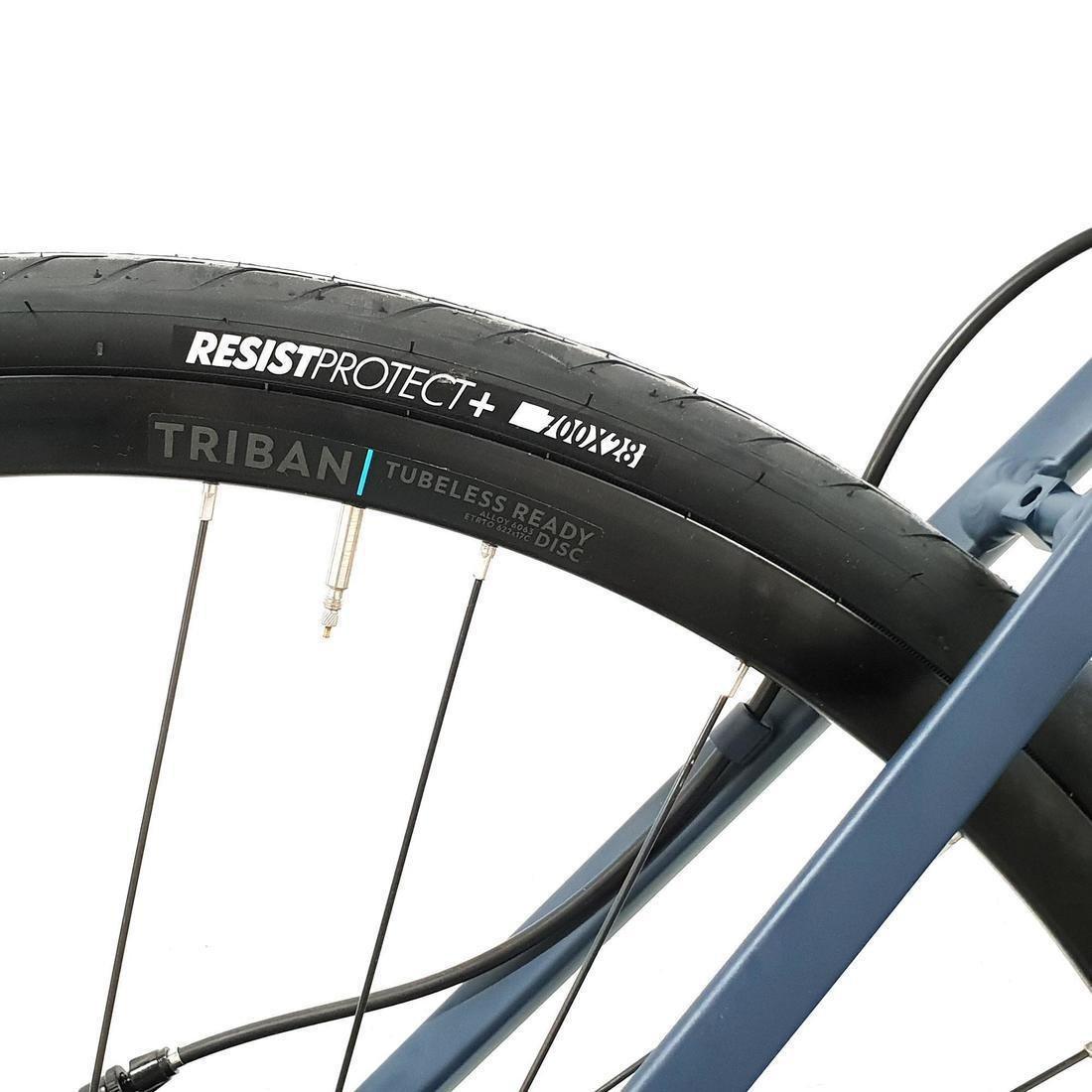 Road Bike Triban Rc 120 Disc Brake, Blue, No Color, large image number 9