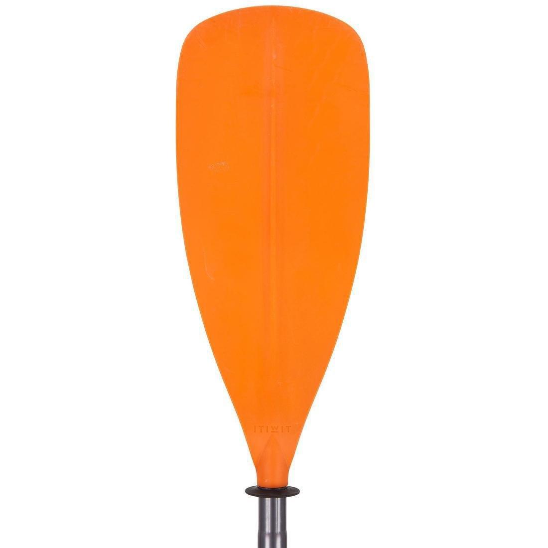 22-Part Adjustable Symmetrical Kayak Paddle, Fluo Orange, No Color, medium