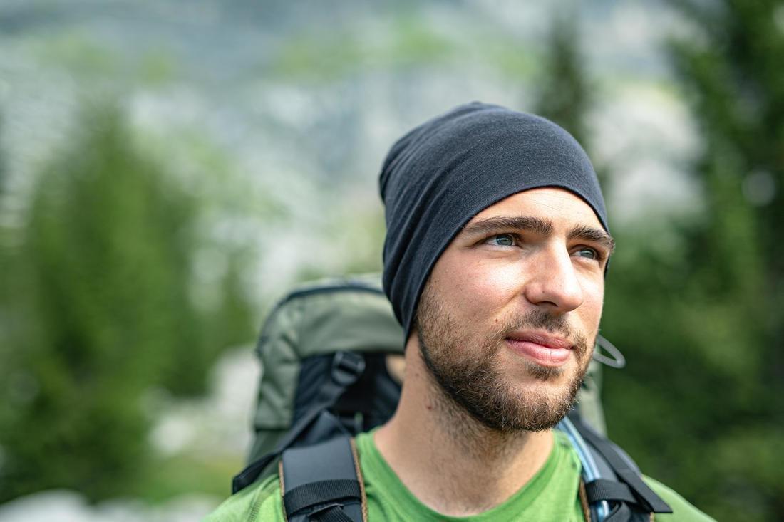 Mountain Trekking Merino Wool Hat Trek 500, Black, No Color, large image number 4