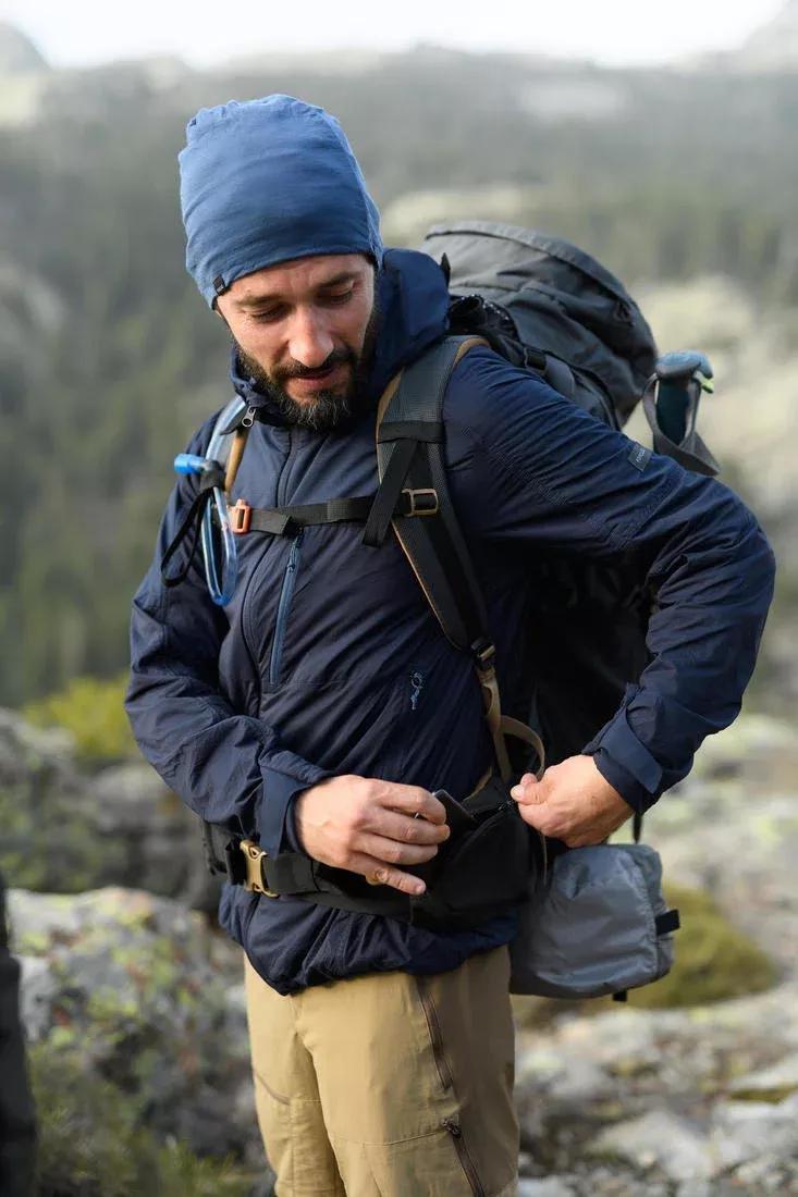 Mountain Trekking Merino Wool Hat Trek 500, Black, No Color, medium