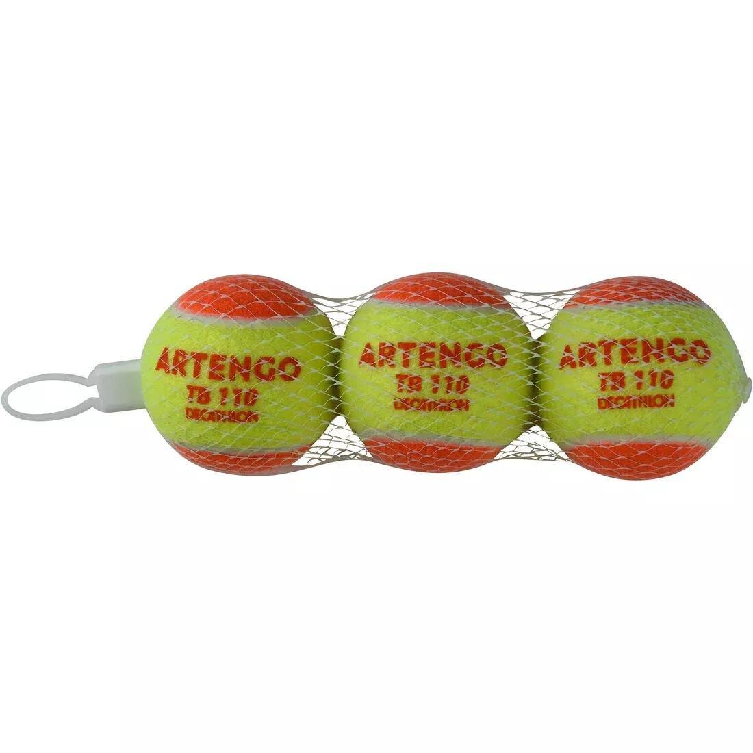 Tennis Ball Tri-Pack Tb110, Orange, No Color, large image number 0