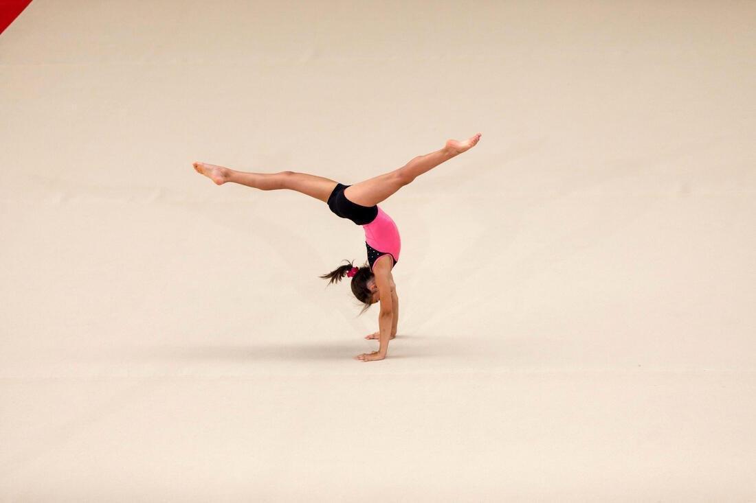 Girls' Gym Shorts 900, Black Rhinestones, No Color, large image number 14