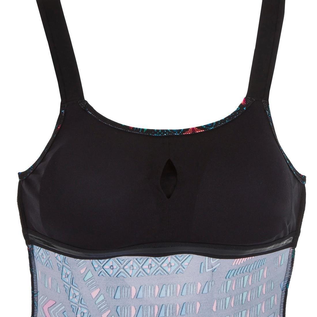 Womens 1-Piece Swimsuit Tais Ethn, Black, , large image number 4