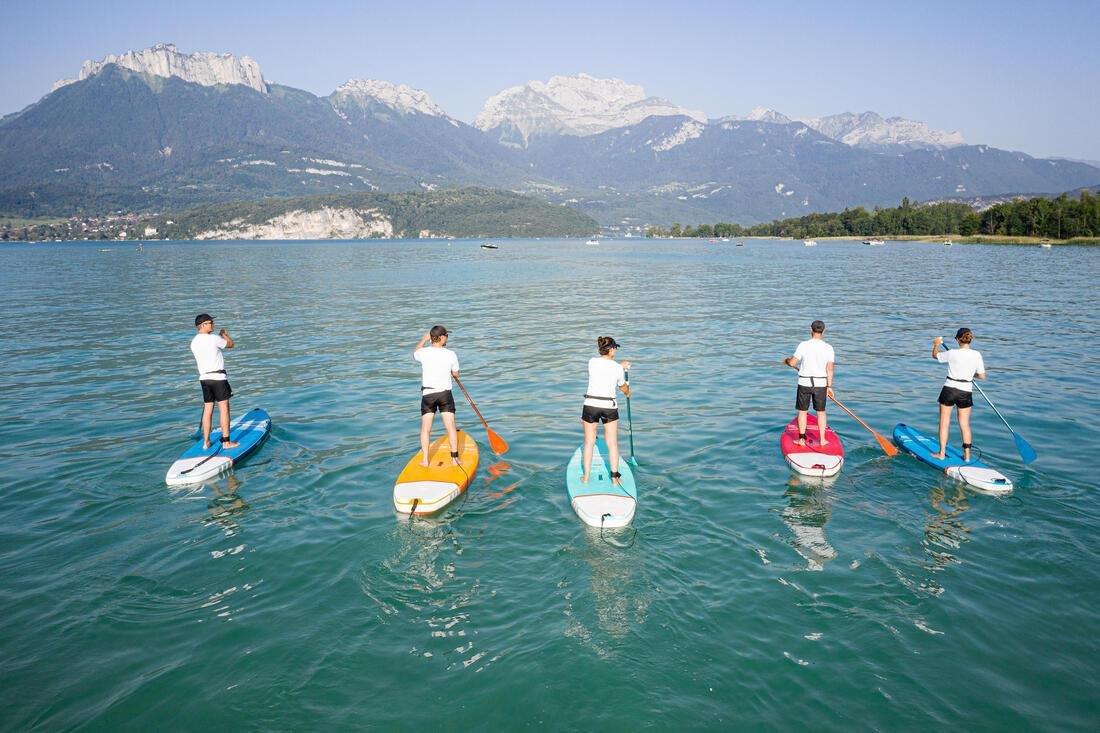 100 Adjustable Split Stand-Up Paddle (SUP) Paddle, Blood Orange, No Color, large image number 9