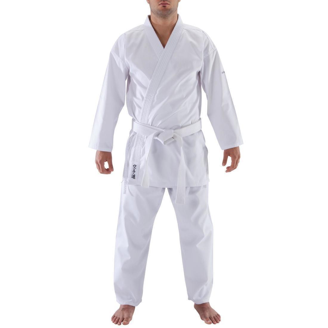 Adult Karate Uniform - 100, White, No Color, medium