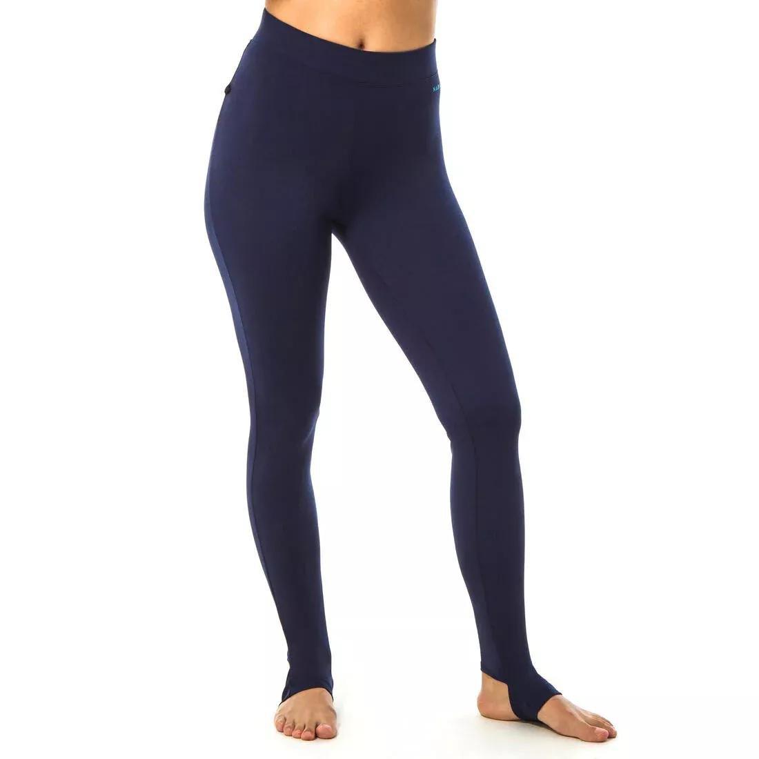 Women Swimming Leggings Una, Black, No Color, large image number 0