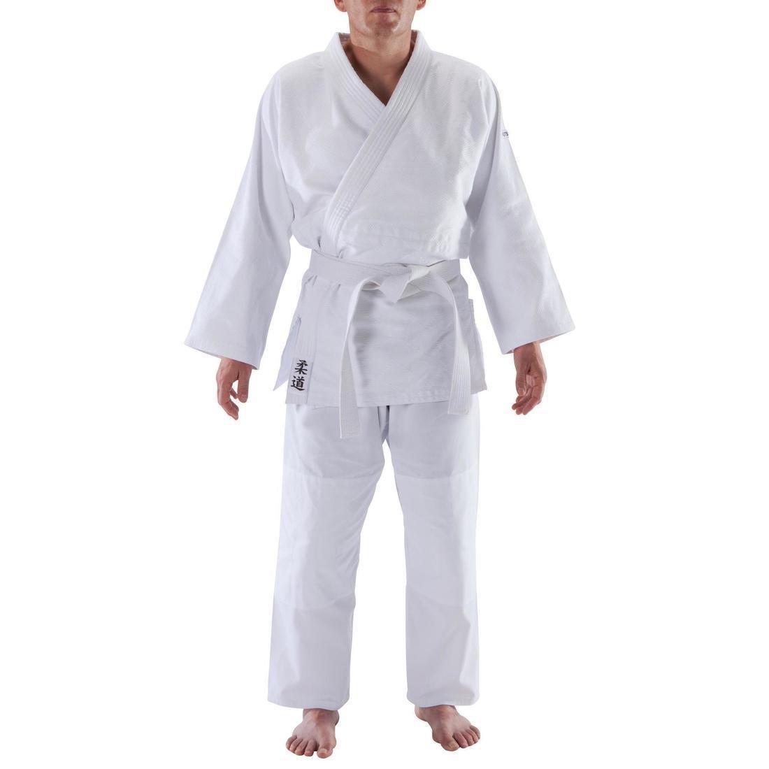 Adult Judo Aikido Uniform - 100, White, No Color, medium