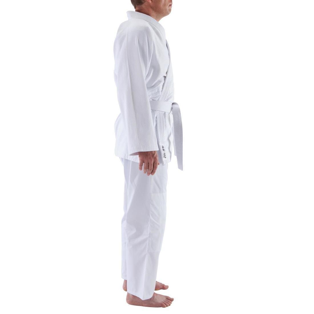 Adult Judo Aikido Uniform - 100, White, No Color, medium