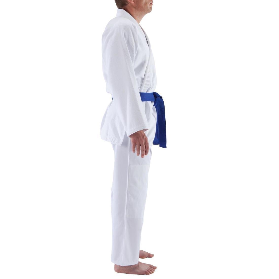 Adult Judo Aikido Uniform - 500, White, No Color, medium