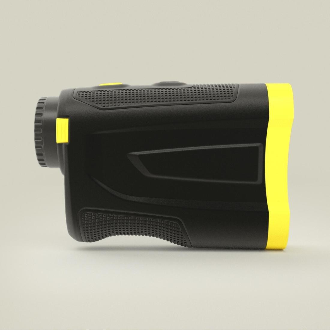 FLUO NEON YELLOW GOLF LASER RANGEFINDER - INESIS 900 YELLOW/BLACK, No Color, large image number 3