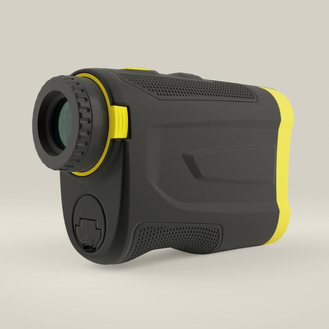 FLUO NEON YELLOW GOLF LASER RANGEFINDER - INESIS 900 YELLOW/BLACK, No Color, large image number 4