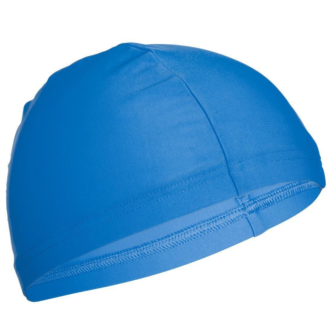 Mesh Fabric Swim Cap, Blue, No Color, large image number 8
