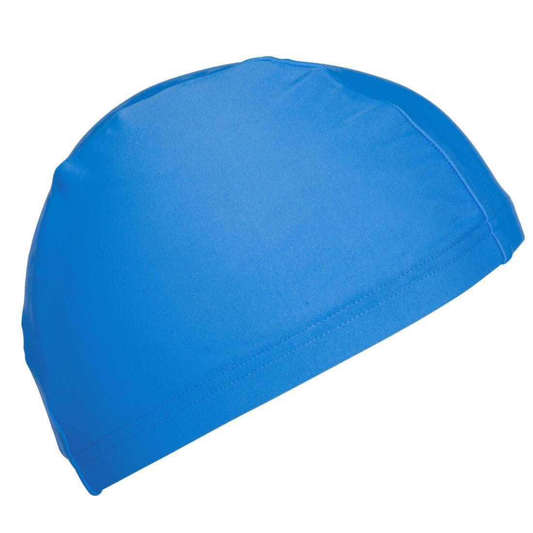 Mesh Fabric Swim Cap, Blue, No Color, large image number 14