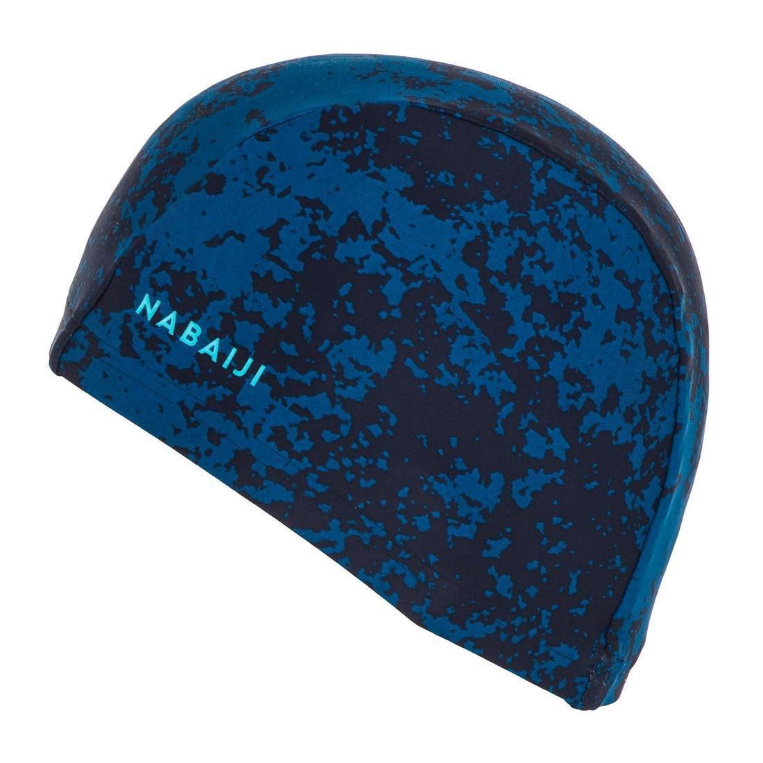 Mesh Print Swim Cap, Astro, Black, No Color, large image number 6
