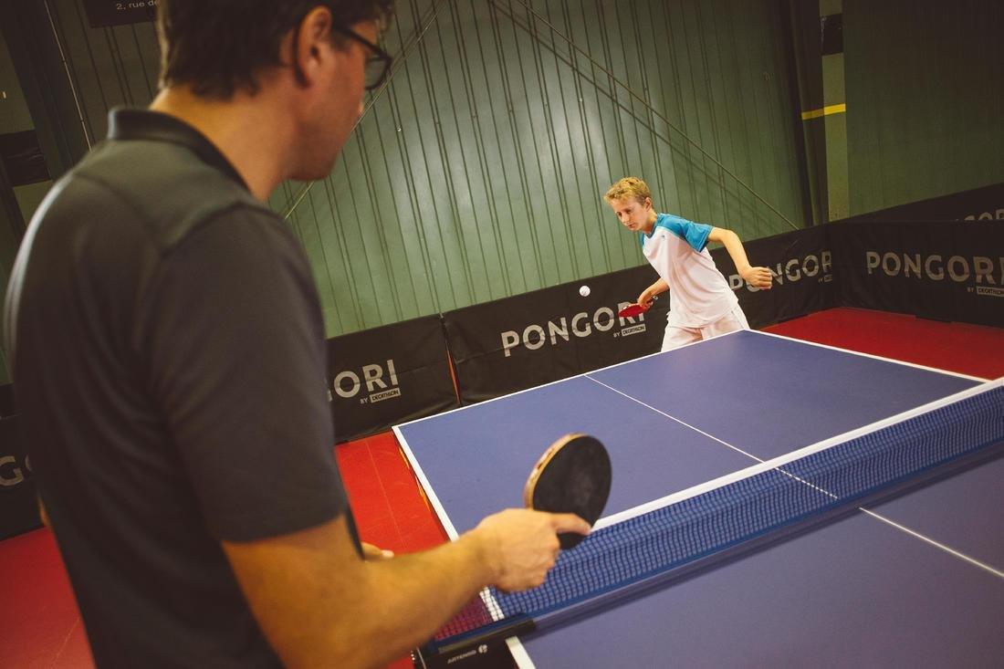 School Table Tennis Bat TTR 100 3* All-Round, Black, No Color, large image number 9