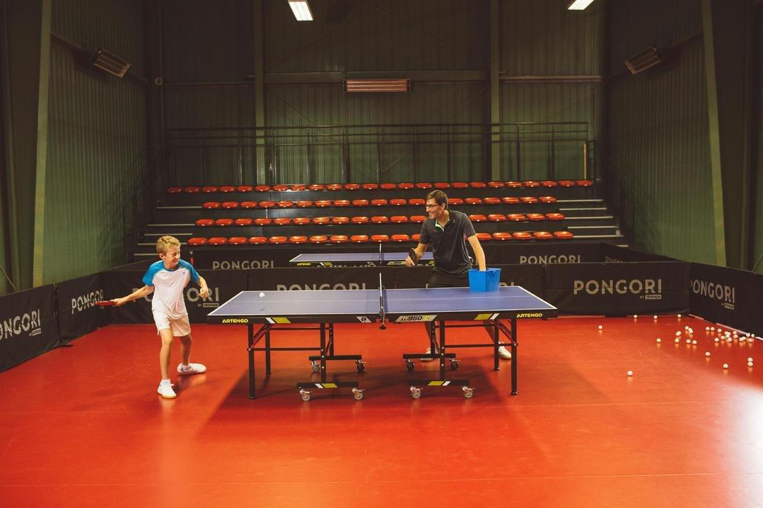 School Table Tennis Bat TTR 100 3* All-Round, Black, No Color, large image number 12
