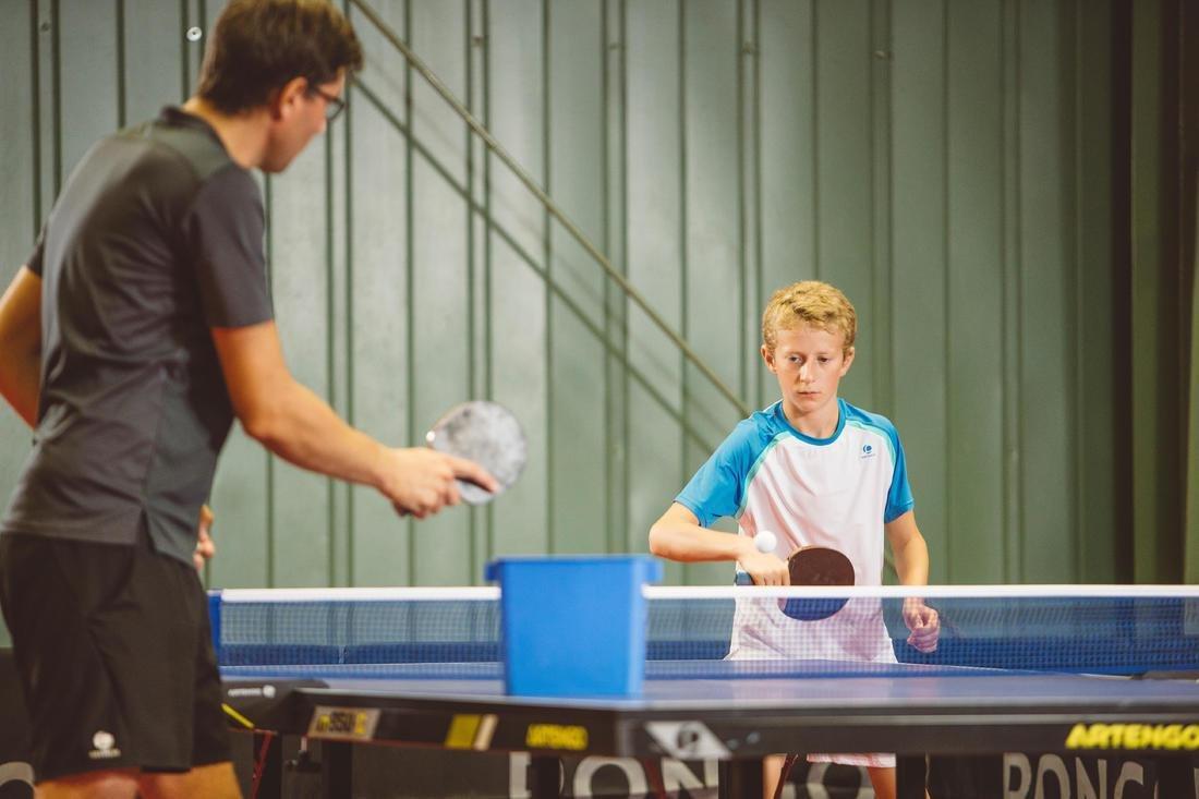 School Table Tennis Bat TTR 100 3* All-Round, Black, No Color, large image number 13