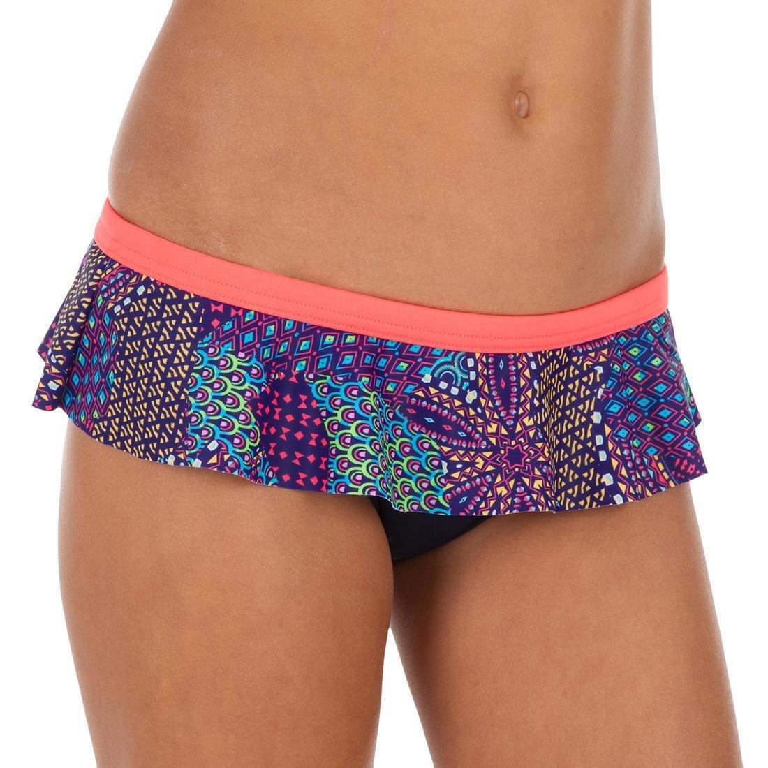 Girls Two Piece Skirt Swimsuit, Blue, , large image number 2