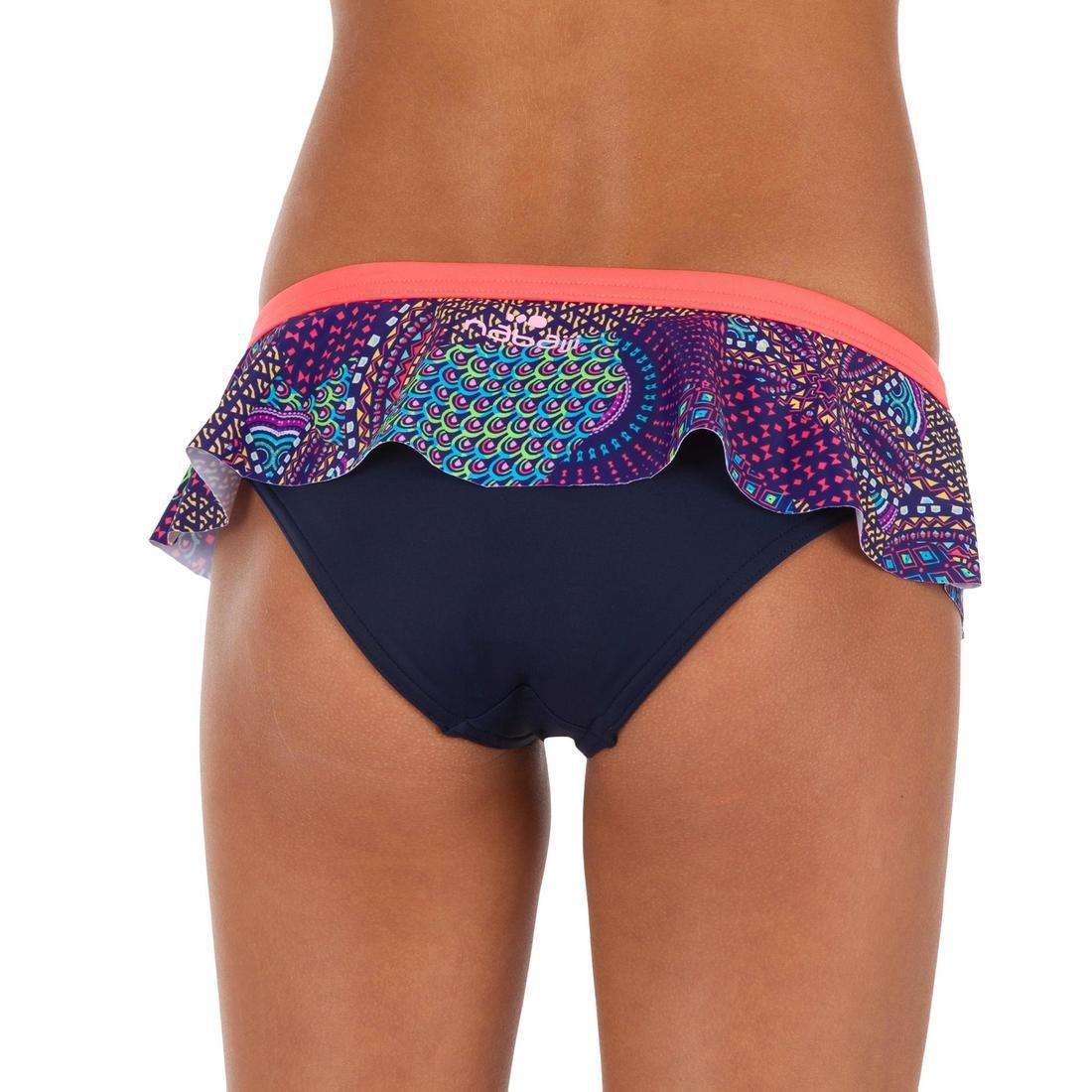 Girls Two Piece Skirt Swimsuit, Blue, , large image number 3
