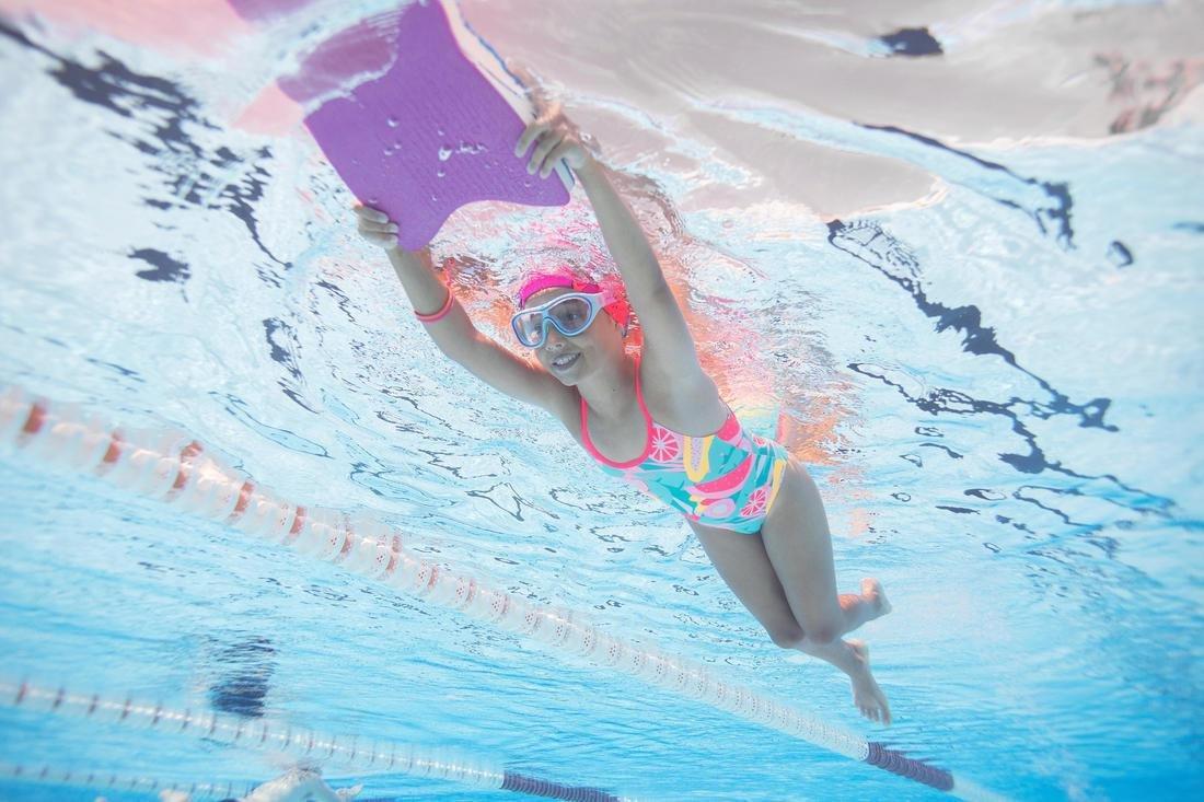 Swimming Pool Mask Swimdow Clear Lenses, Aquamarine, No Color, large image number 6