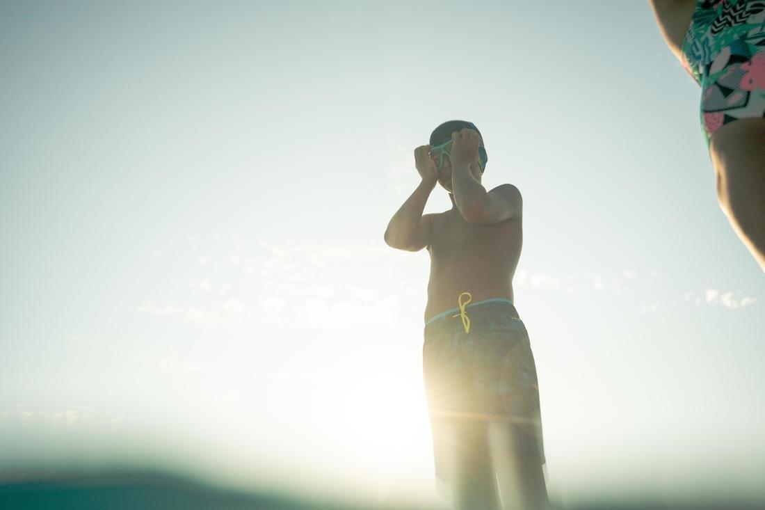 Swimming Pool Mask Swimdow  Clear Lenses, Deep Cyan, No Color, large image number 2