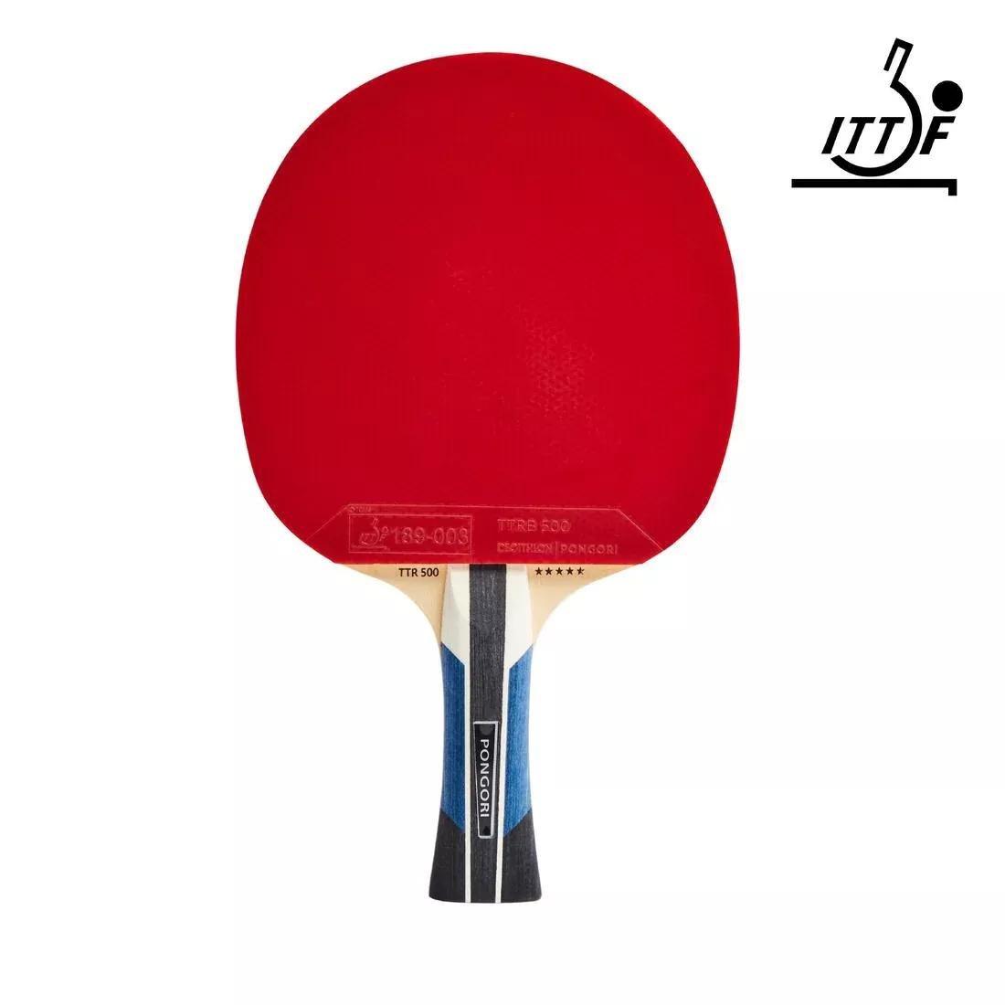 TTR 500 5* Allround Club Table Tennis Bat, Black, No Color, large image number 0