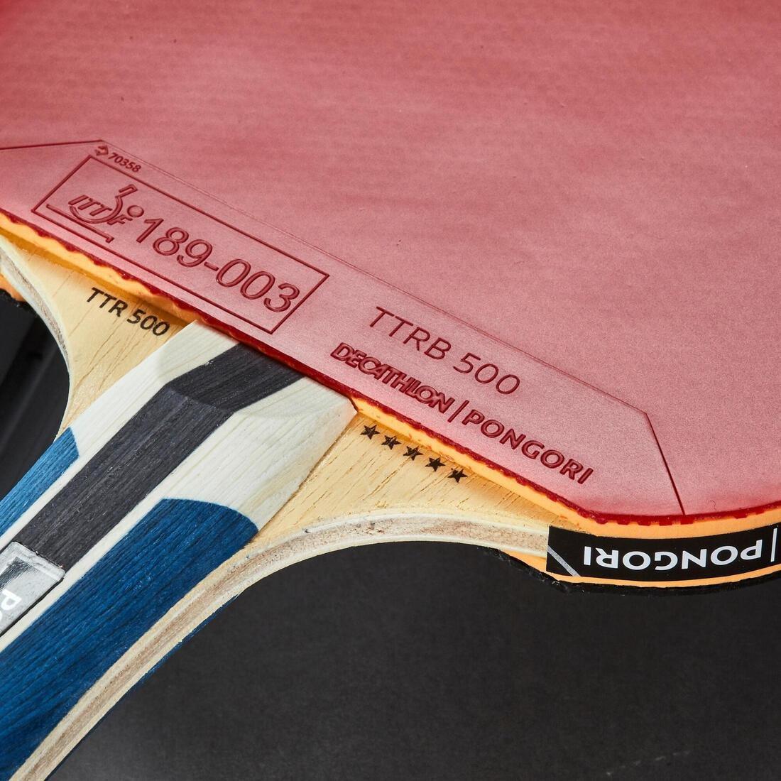 TTR 500 5* Allround Club Table Tennis Bat, Black, No Color, large image number 7