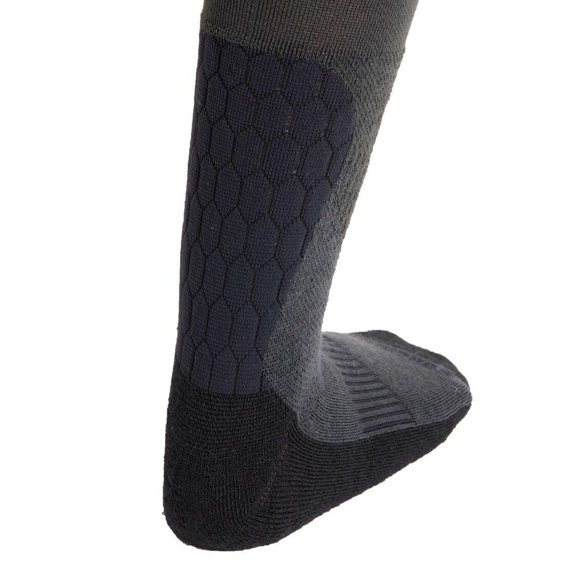 CARBON GREY Adult Horse Riding Socks 500 Warm, , large image number 3
