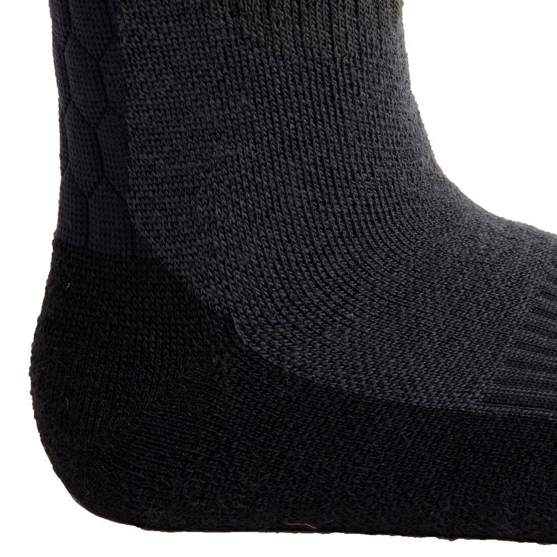 CARBON GREY Adult Horse Riding Socks 500 Warm, , large image number 4