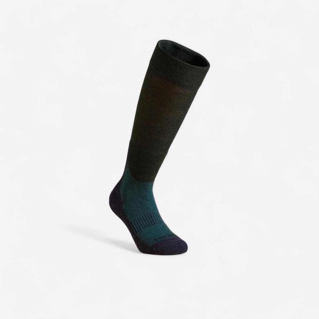 CARBON GREY Adult Horse Riding Socks 500 Warm, , large image number 6