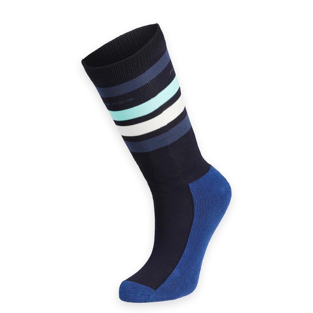Unisex Kids Basic Horse Riding Socks X1 Pair, Navy, No Color, large image number 6