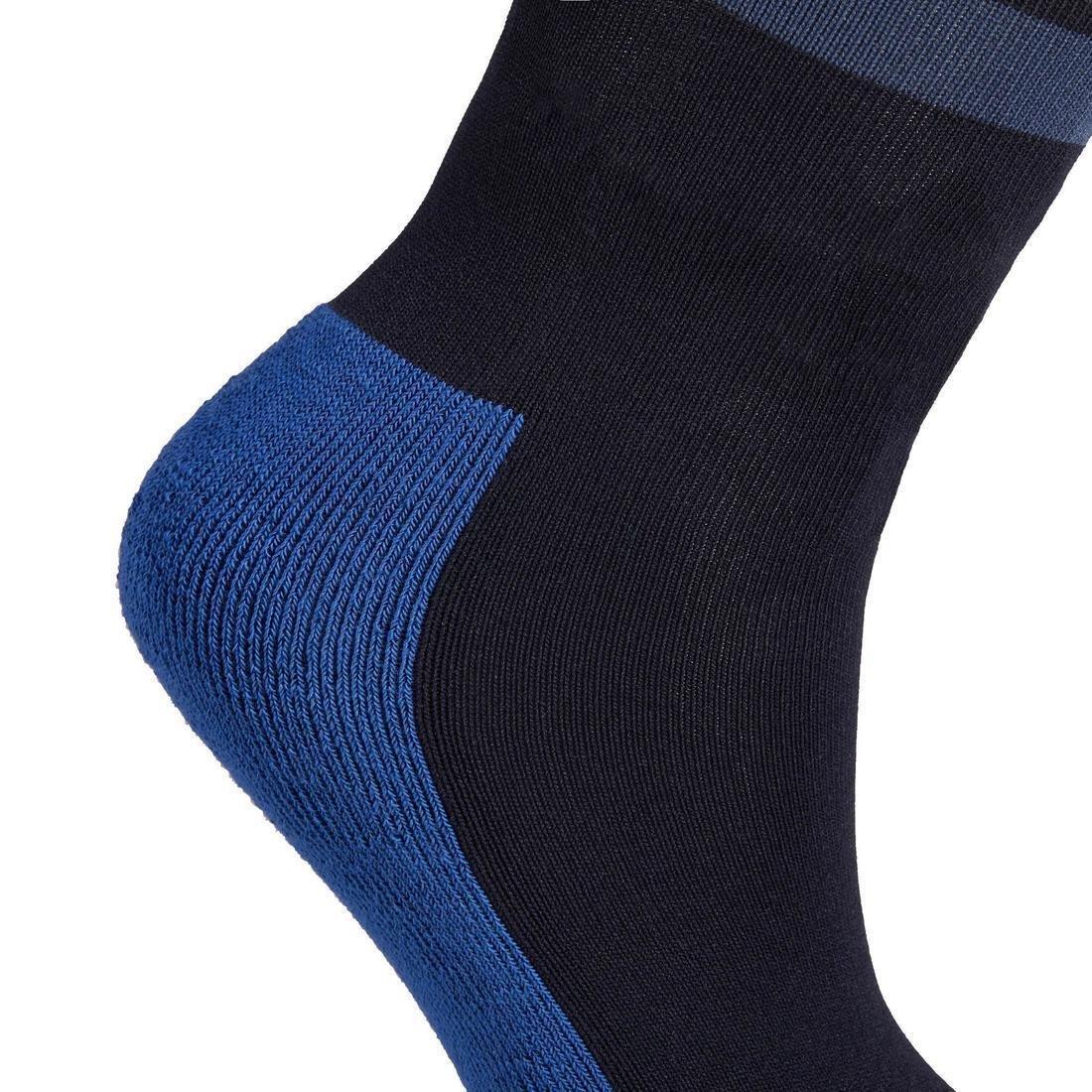Unisex Kids Basic Horse Riding Socks X1 Pair, Navy, No Color, large image number 7