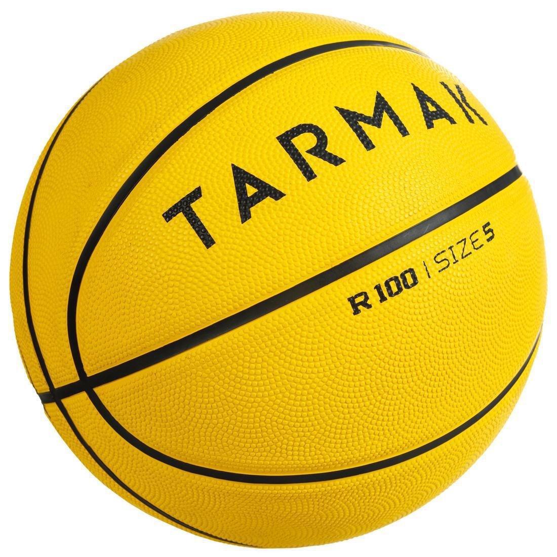 Tarmak Resist 100 Rubber Basketball Size 7 Good Durability with