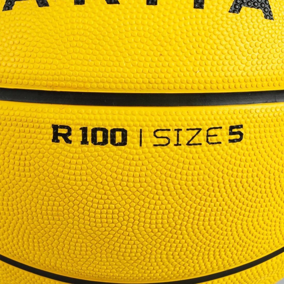 Beginners' Basketball R100, Yellow, No Color, large image number 4