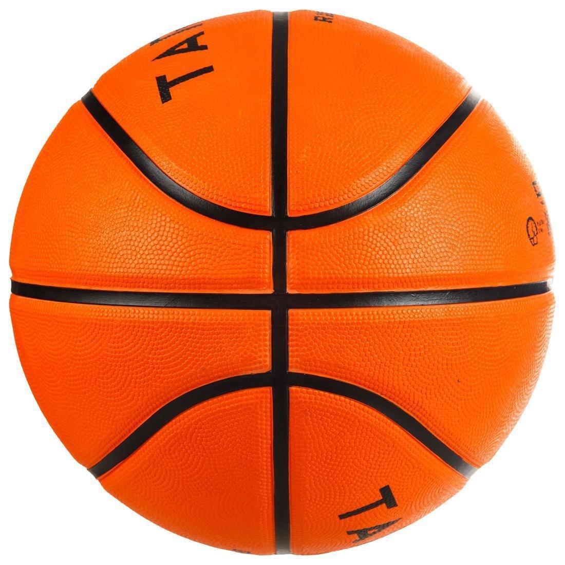 Kids'/Adult Basketball R100, Blood Orange, No Color, large image number 2