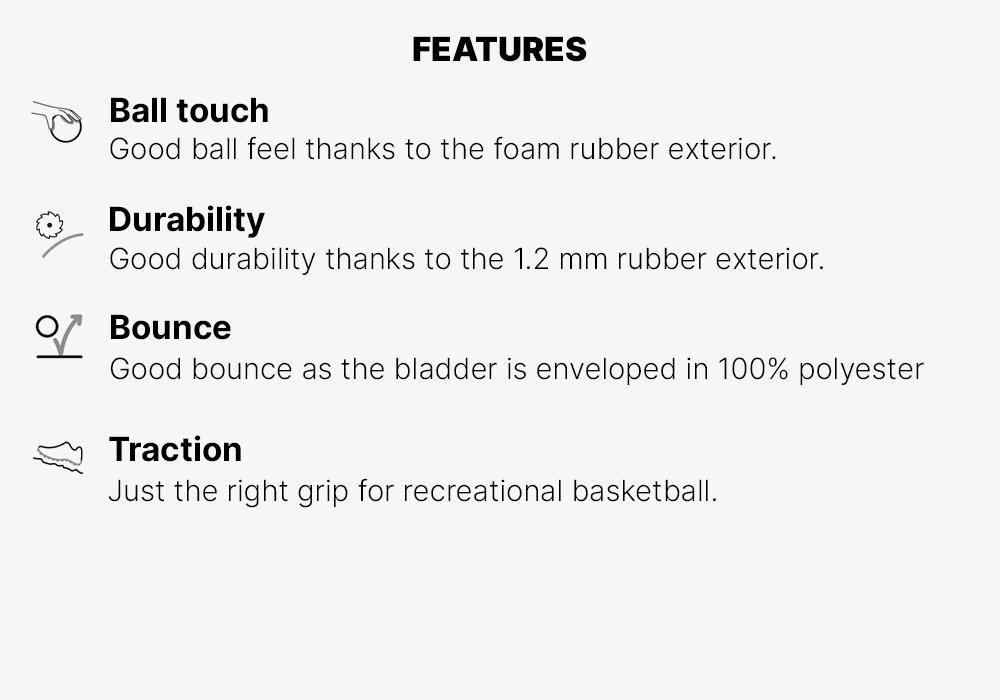 Kids'/Adult Basketball R100, Blood Orange, No Color, large image number 6