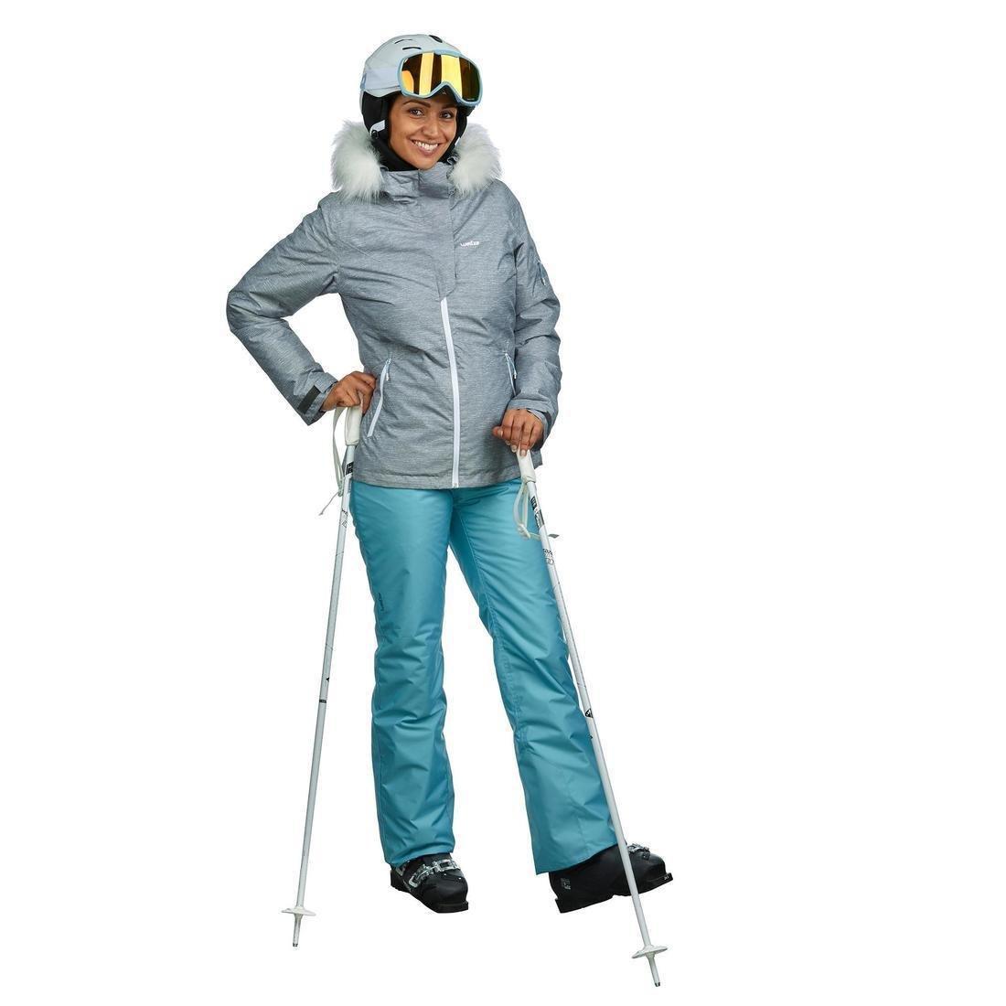Women's Downhill Ski Jacket 180, Black, No Color, large image number 2