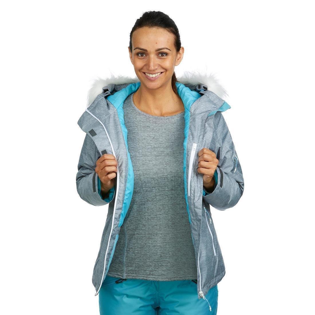 Women's Downhill Ski Jacket 180, Black, No Color, large image number 8