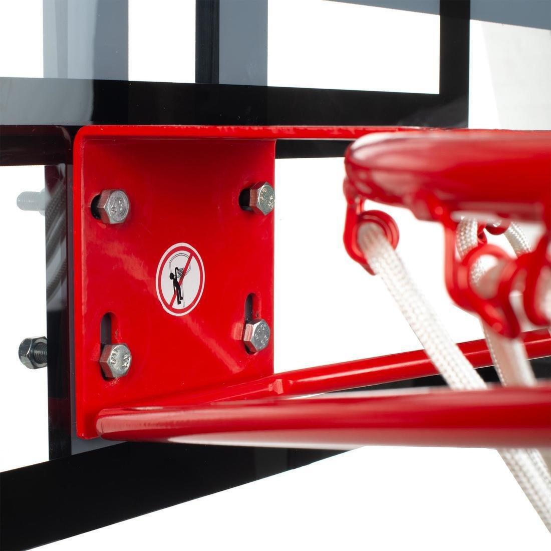 DEFAULT Basketball Backboard & Hoop By Tarmak - Wall Mountable & 12.5Kg, No Color, large image number 4