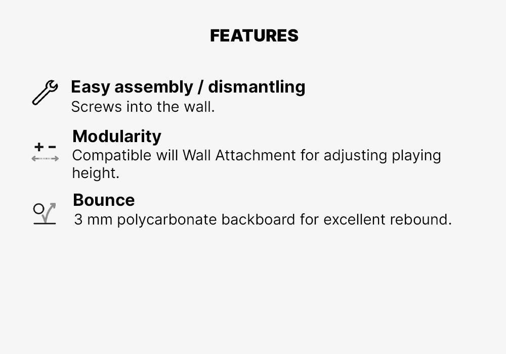 Basketball Backboard & Hoop By Tarmak - Wall Mountable & 12.5Kg, No Color, medium