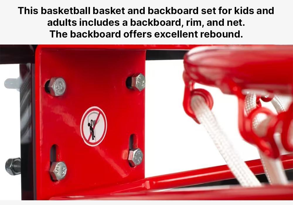 Basketball Backboard & Hoop By Tarmak - Wall Mountable & 12.5Kg, No Color, medium